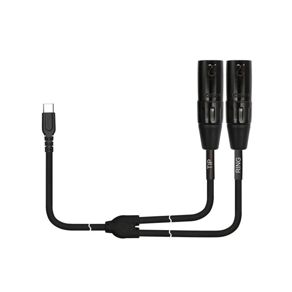 Cable USB y Kirlin de 3 m, 2 XLR, negro