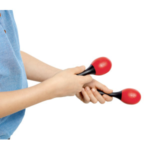 48-Piece Nino Plastic Oval Maracas Basket