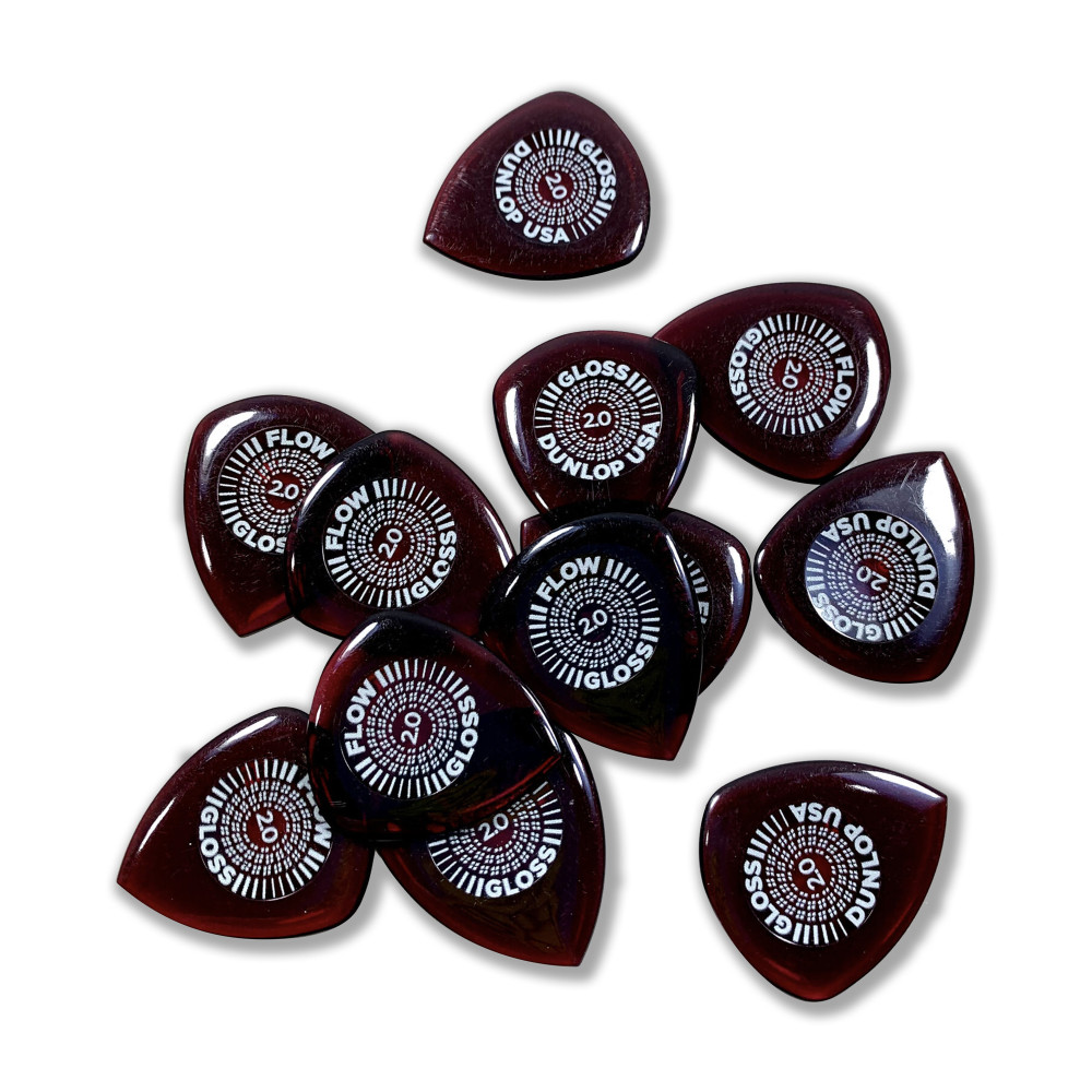 Paquete de 12 mediadores Dunlop Flow Gloss 2