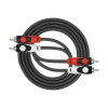 Cable Patch Kirlin 2xrca-2xrca 1.5m Noir