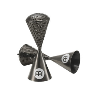 Shaker Meinl de pila de conos negro niquelado