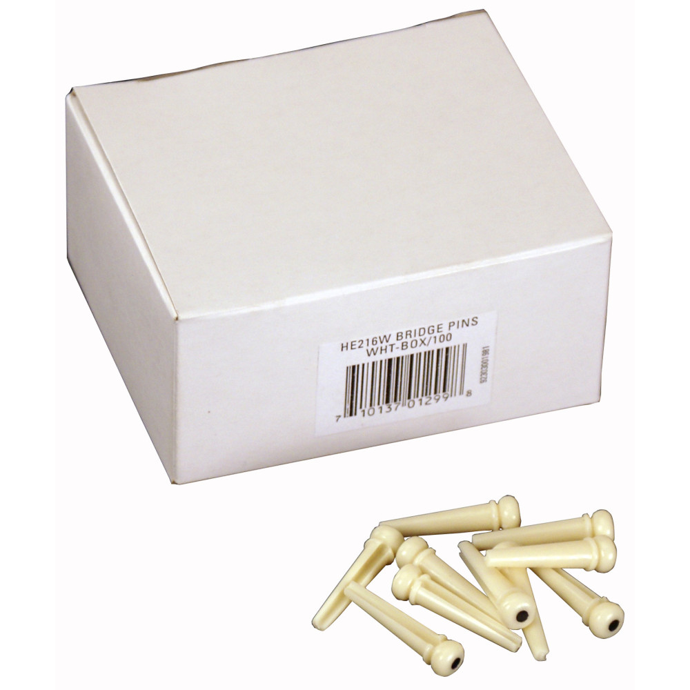 Boite Herco 100 Chevilles Guitare Blanc