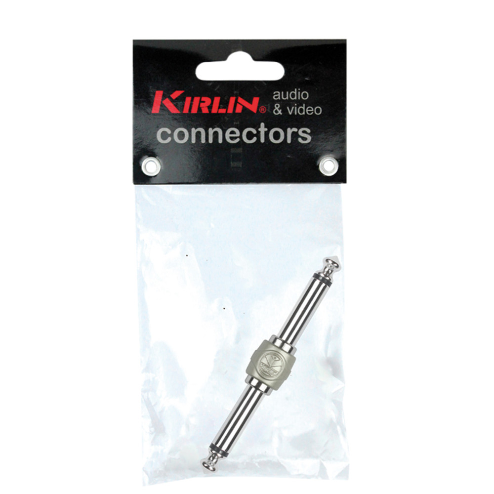 Adaptador Kirlin macho mono de 1/4" niquelado