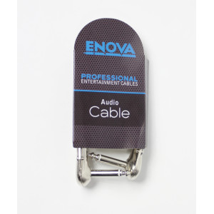 Cable Patch Enova Instr Jack 20 cm Negro