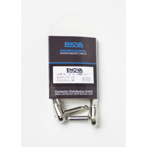 Cable Patch Enova Instr Jack 20 cm Negro