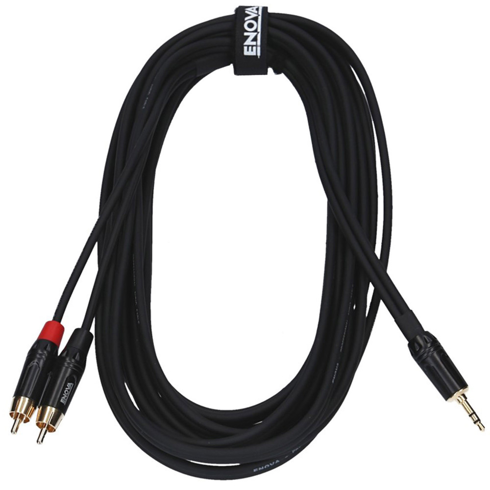 Cable patch Enova Jack 3,5 - 2x RCA 3 m
