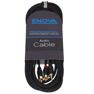 Cable patch Enova Jack 3,5 - 2x RCA 6 m