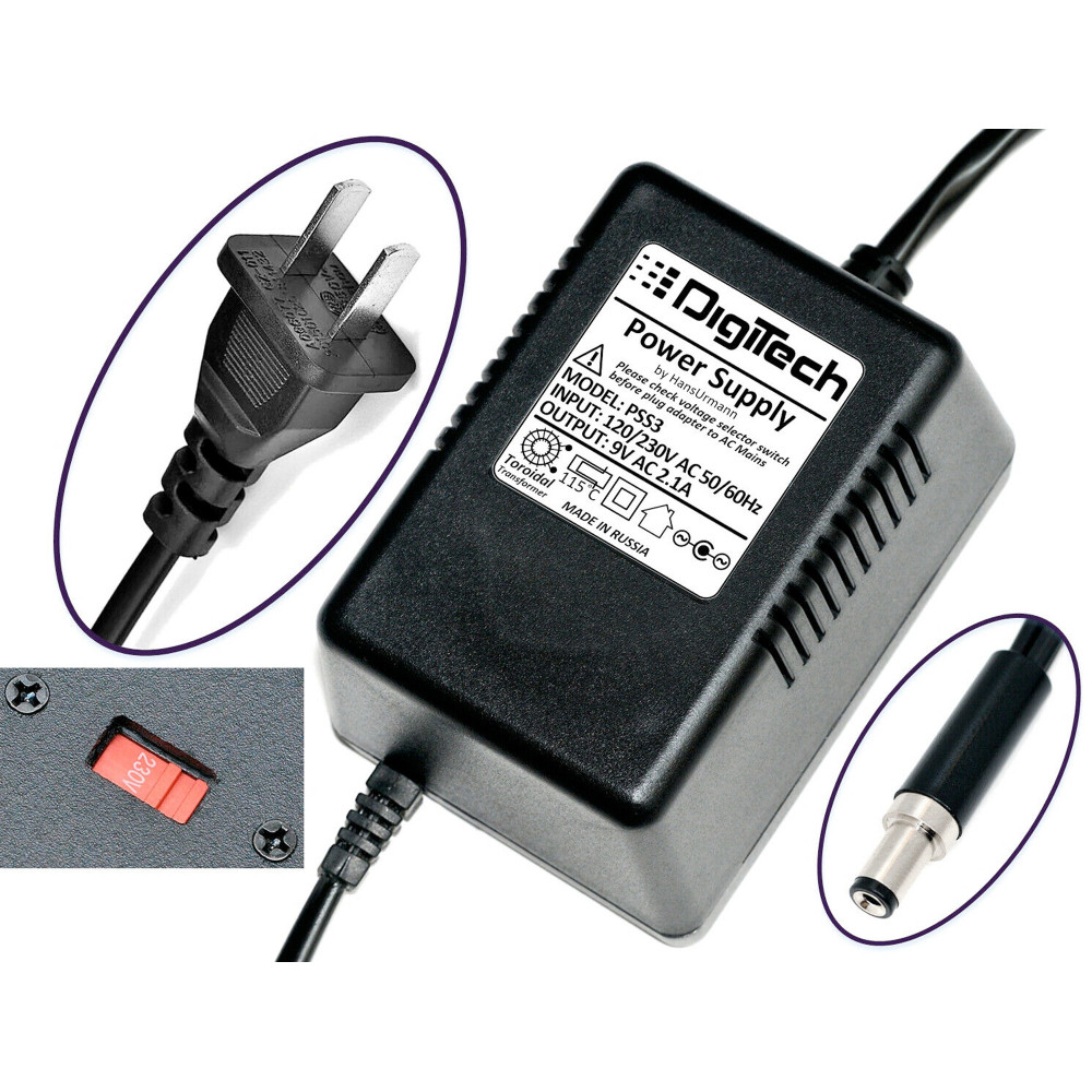 Digitech 9V DC 230V 2.1A EU Power Supply