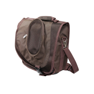 Brown Laptop Sleeve with Orange Lining