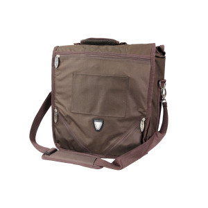 Brown Laptop Sleeve with Orange Lining