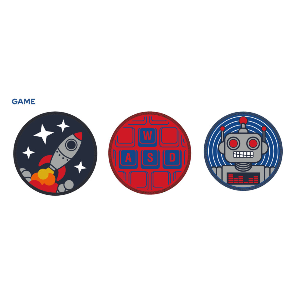 Set 3 Badges Ritter Game
