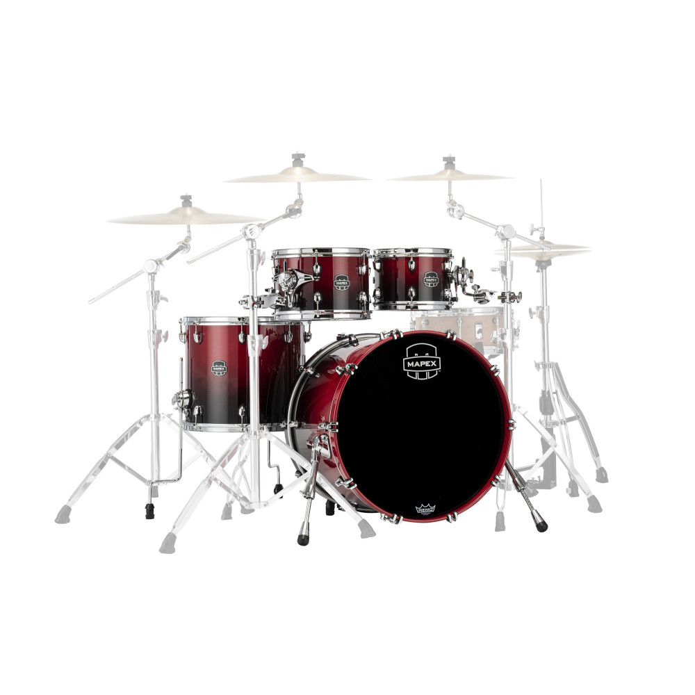 Mapex Saturn 4 Futs Scarlet Fade