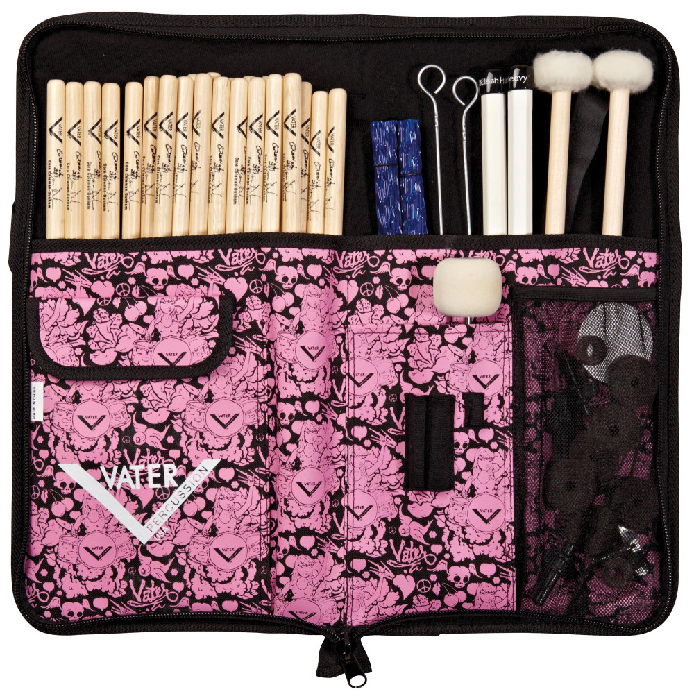 Vater Black Pink Drumstick Case
