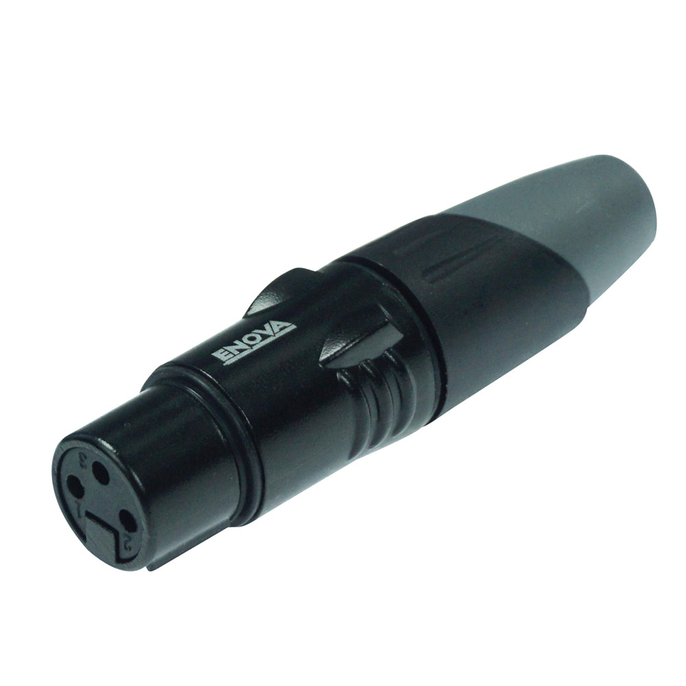 Enova Female XLR Connector Black
