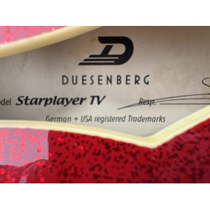 Duesenberg Starplayer TV 2016 Red Sparkle