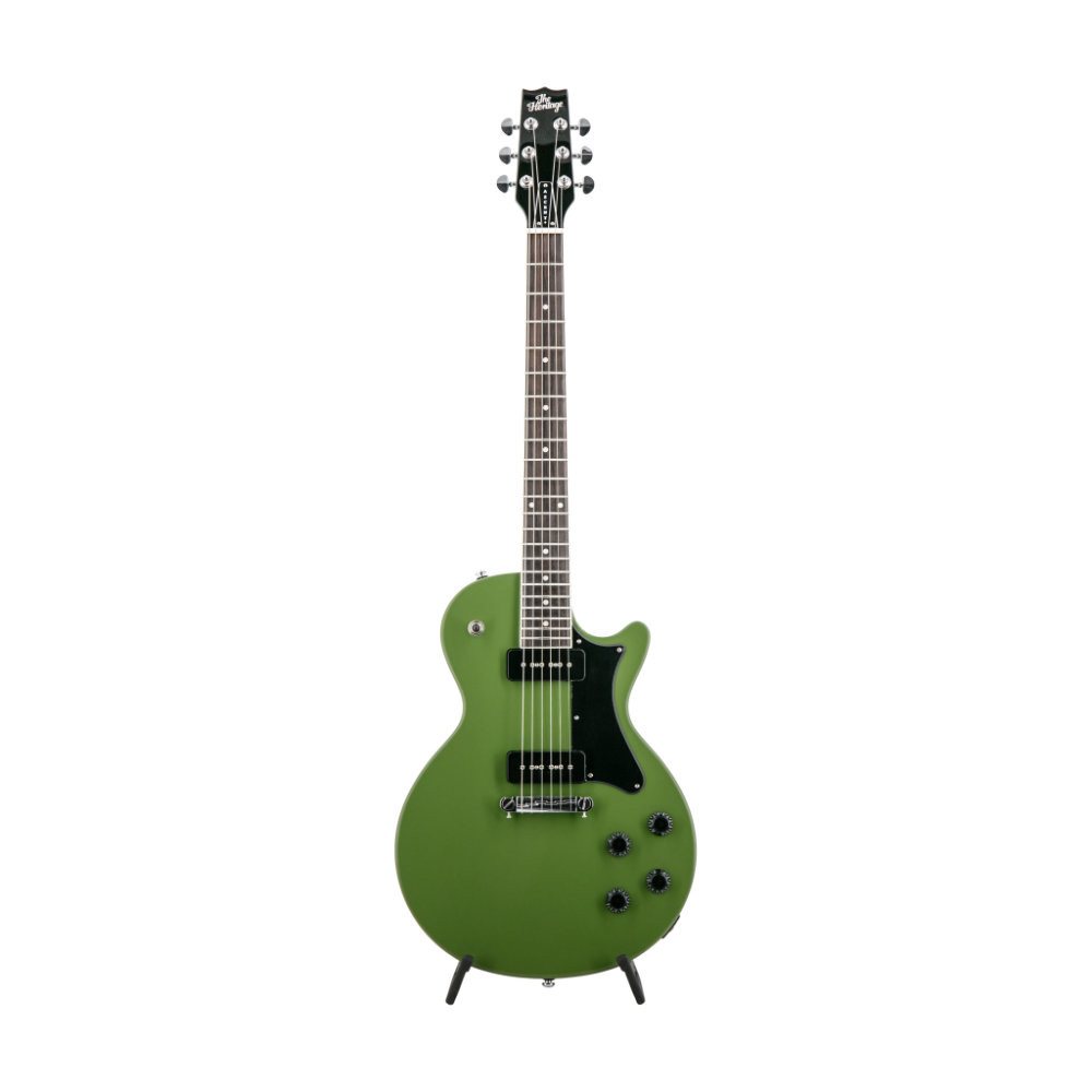 Heritage, guitarra eléctrica H-137 de la colección Ascent+, verde oliva