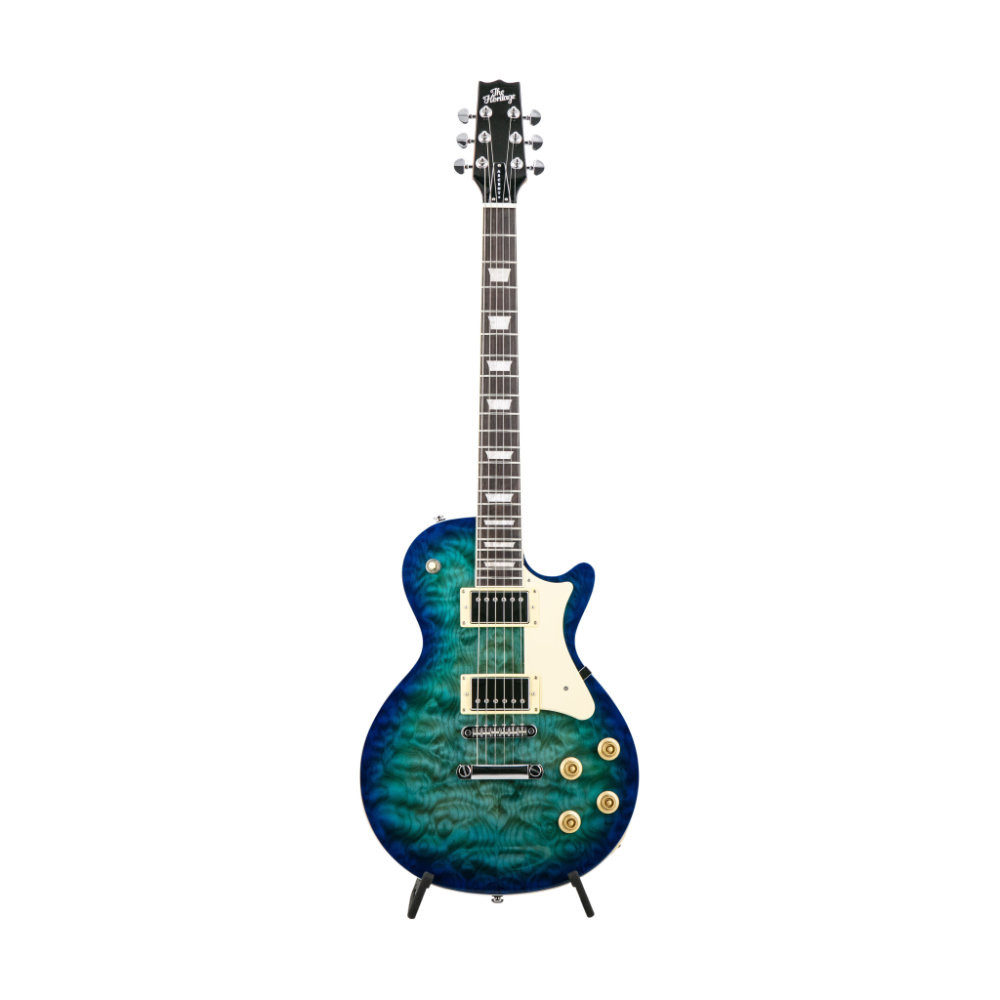 Heritage, Guitarra eléctrica H-150 de la colección Ascent+, Lake Blue Burst