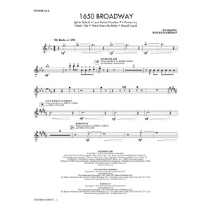 1650 Broadway (Medley) - Tenor Sax