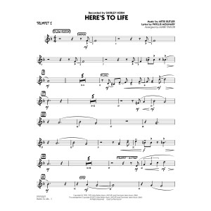 Here's To Life (Key: C minor) - Trumpet 2