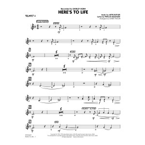 Here's To Life (Key: C minor) - Trumpet 4