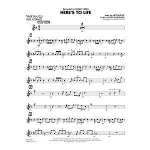 Here's To Life (Key: C minor) - Tenor Sax Solo (Vocal Alt)