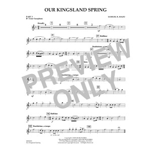 Our Kingsland Spring - Pt.3 - Bb Tenor Saxophone