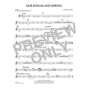 Our Kingsland Spring - Pt.4 - Bb Tenor Sax/Bar. T.C.