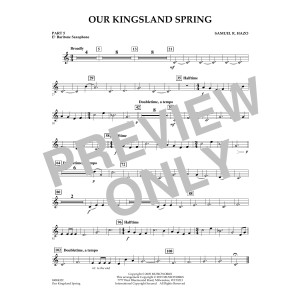Our Kingsland Spring - Pt.5 - Eb Baritone Saxophone