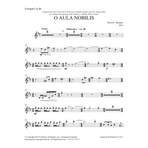 O Aula Nobilis - Bb Trumpet 1