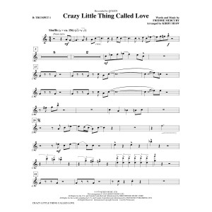 Crazy Little Thing Called Love (arr. Kirby Shaw) - Bb Trumpet 1