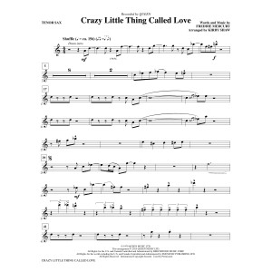 Crazy Little Thing Called Love (arr. Kirby Shaw) - Tenor Saxophone