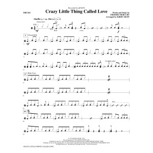 Crazy Little Thing Called Love (arr. Kirby Shaw) - Drums