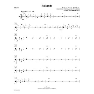 Bailando (arr. Mark Brymer) - Drums