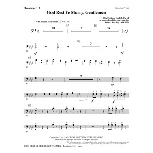 God Rest Ye Merry, Gentlemen - Trombone 1 & 2