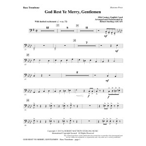 God Rest Ye Merry, Gentlemen - Bass Trombone