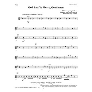 God Rest Ye Merry, Gentlemen - Viola