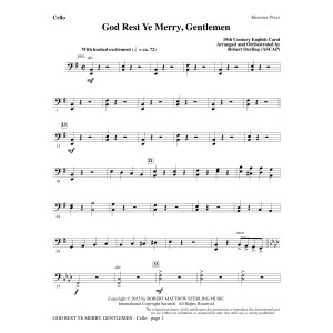 God Rest Ye Merry, Gentlemen - Cello