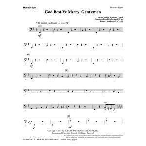 God Rest Ye Merry, Gentlemen - Double Bass