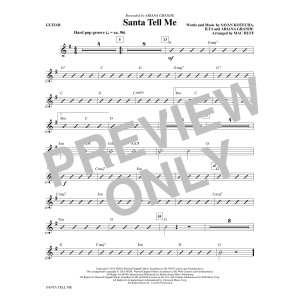 Santa Tell Me (Arr. Mac Huff) - Guitar
