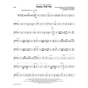 Santa Tell Me (Arr. Mac Huff) - Bass