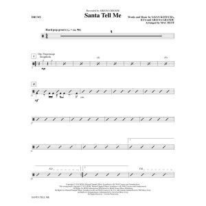 Santa Tell Me (Arr. Mac Huff) - Drums