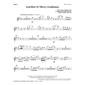 God Rest Ye Merry, Gentlemen - Flute 2