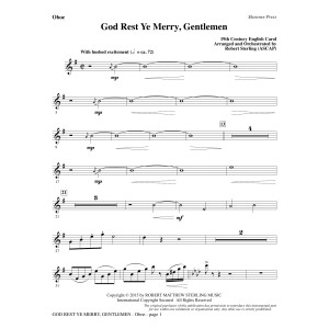 God Rest Ye Merry, Gentlemen - Oboe