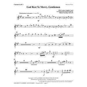 God Rest Ye Merry, Gentlemen - Bb Clarinet 1