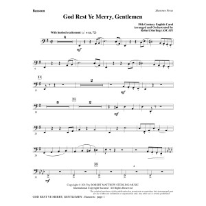 God Rest Ye Merry, Gentlemen - Bassoon