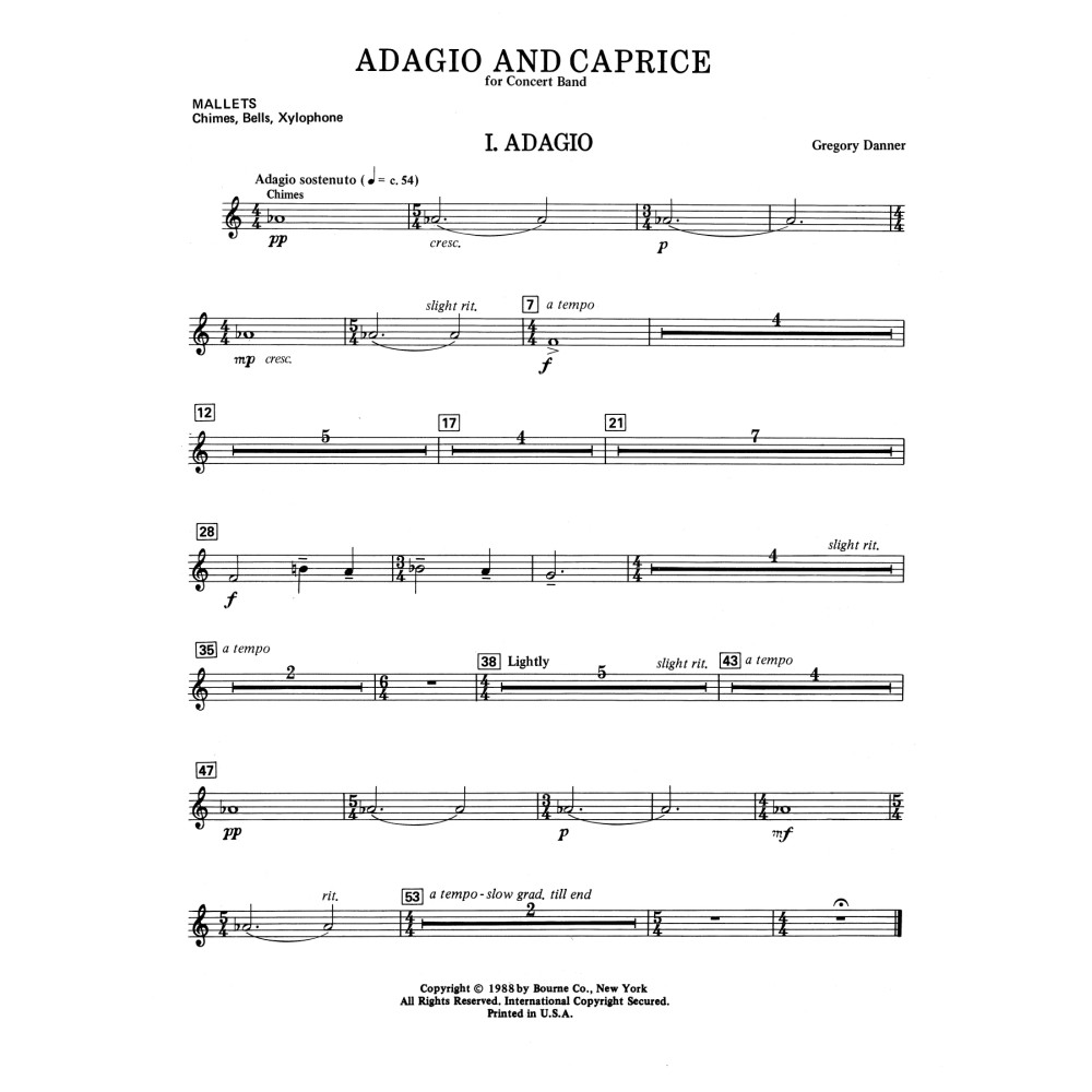 Adagio and Caprice - Mallet Percussion