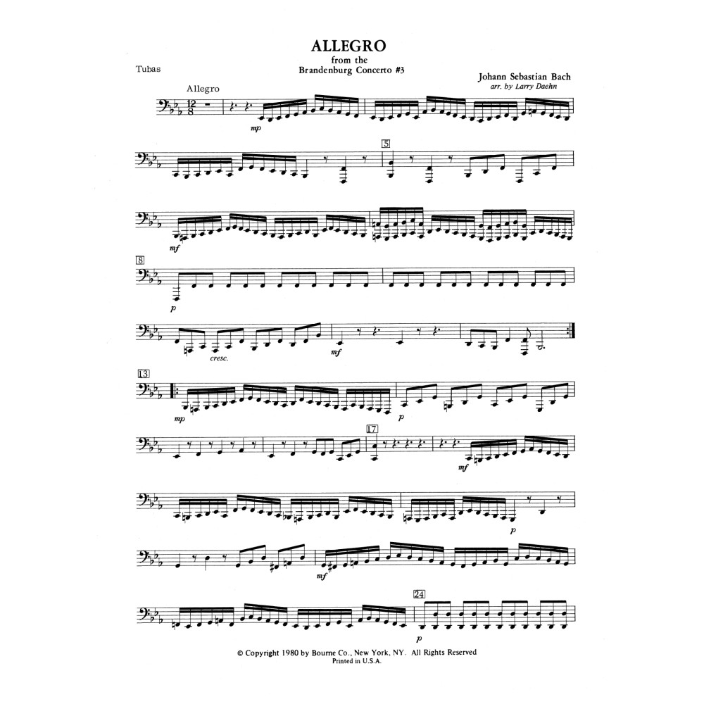 Allegro from Brandenburg Concerto No. 3 - Tuba