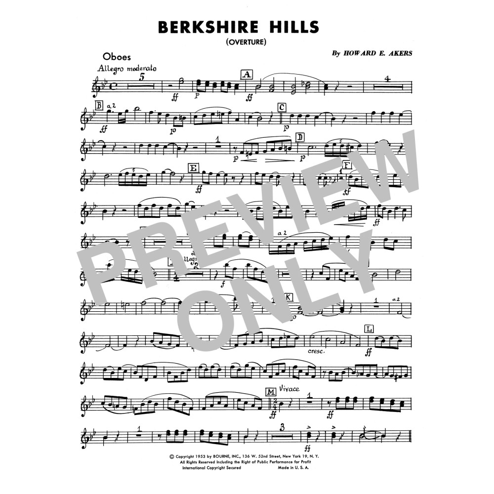 Berkshire Hills - Oboe