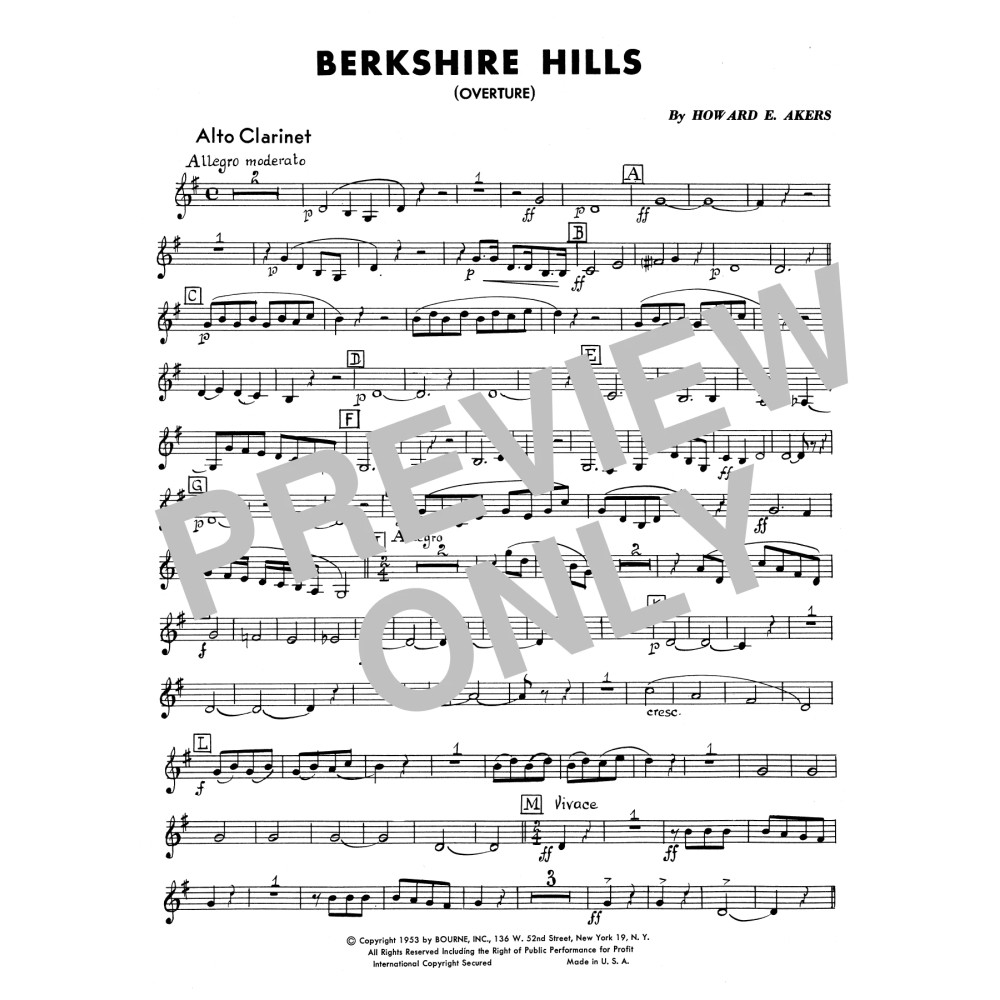 Berkshire Hills - Eb Alto Clarinet