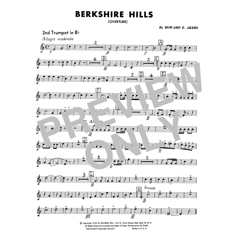 Berkshire Hills - 2nd Bb Trumpet